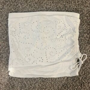 Limited Too vintage white rhinestone tube top